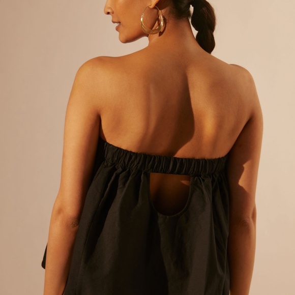 Cecilia Pettersson Palm Swing Tube Top Black Sz M - Picture 4 of 6